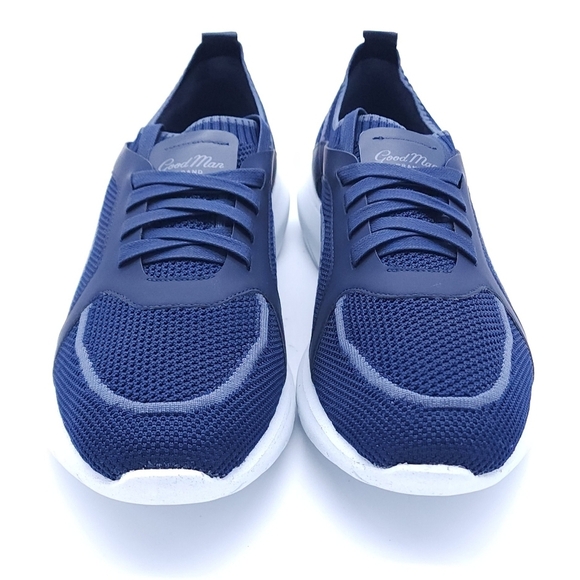 Good Man Brand GMB Knit Trainer Sky Captain Blue Men’s Italian Sneaker Size 12 - Picture 5 of 10